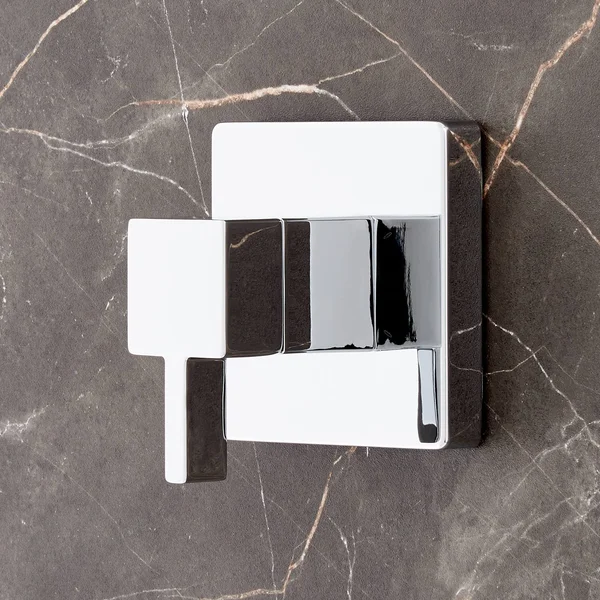 Rigi In-Wall Shower Diverter Trim - Chrome - Brass, Signature Hardware 449857