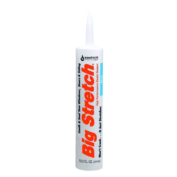 Sashco Big Stretch Latex High Performance Sealant - Almond (10.5 Ounce - 12 Pack)
