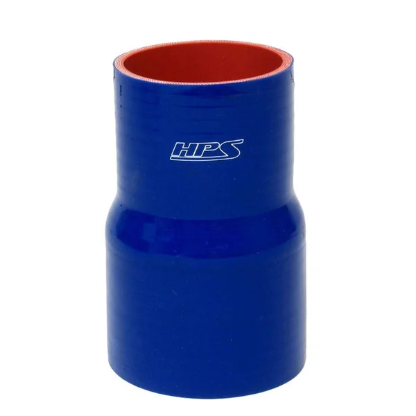 HPS High Temp 2.5 inch > 3.5 inch ID x 4 inch Long 4-ply Reinforced Silicone Reducer Coupler Hose Blue (63mm > 89mm ID x