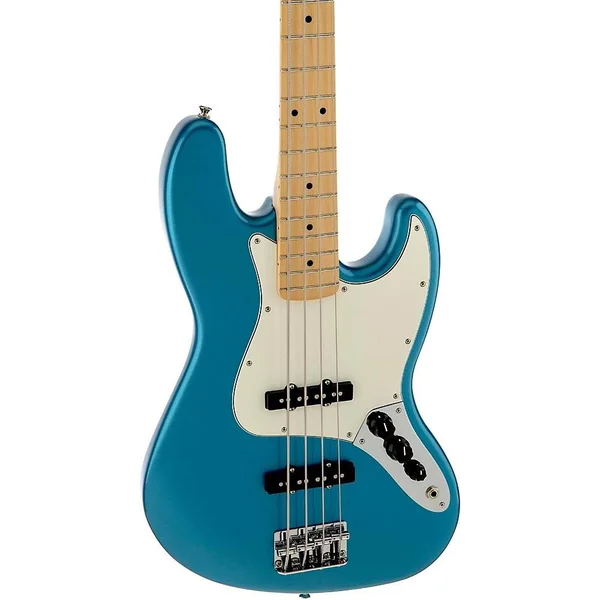 Fender Standard Jazz Bass Guitar, Lake Placid Blue, Gloss Maple Fretboard