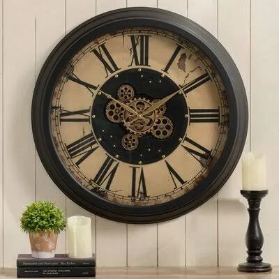 Oversized Naiara 27.5x22 Wall Clock Williston Forge