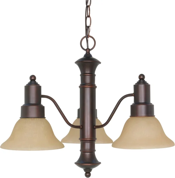 Nuvo 60/3104 Gotham 3 Light Mahogany Bronze Chandelier