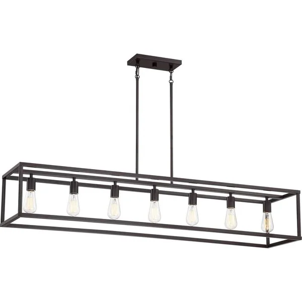 Clumber Field - 7 Light Island Western Bronze Finish-Bailey Street Home-71-BEL-3093603