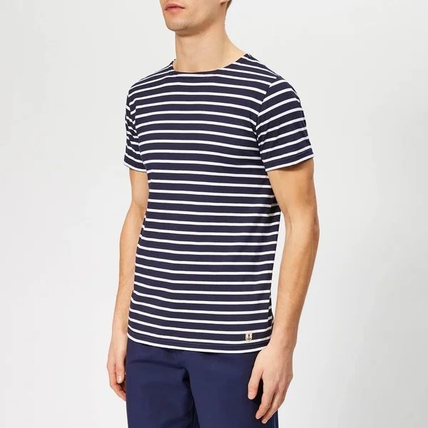 Armor Lux Men's Breton Striped T-Shirt - Navy/Blanc