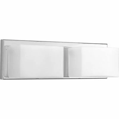 Latitude Run Dawel 2-Light Bath Bar; Polished Chrome
