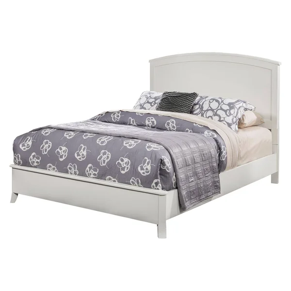 Alpine Furniture Baker Panel Bed (White - California King)