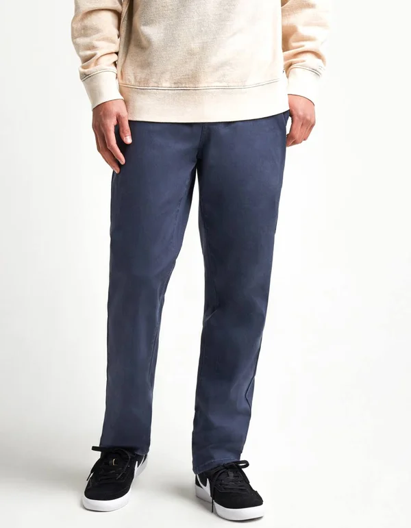 Rsq Slim Straight Washed Navy Chinos - Washed Navy - 3234