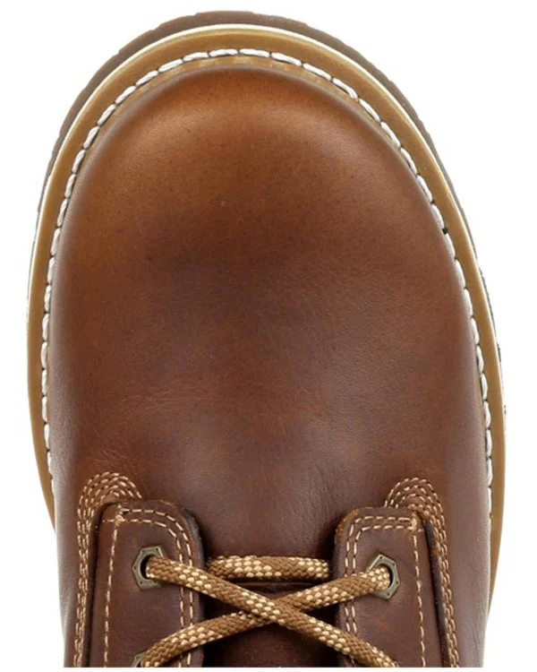 Men's Georgia Boot GB00351 Wedge Steel Toe Waterproof Work Boot, Size: 7, Brown