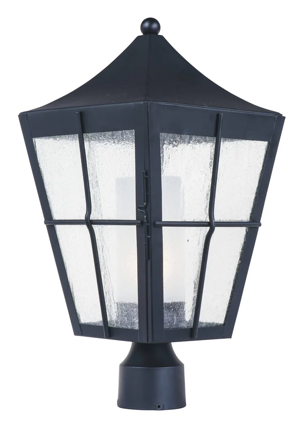 Maxim Lighting Revere LED 1-Light Outdoor Post, Black - 55330CDFTBK