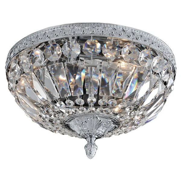 Allegri 025942-031-FR001 Lemire 3-Light Flush Mount with Antique Gold - 6.5 inches x 12 inches x 12 inches