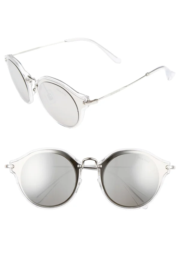 Sunglasses Miu Miu MU 51SS 1BC2B0 Silver