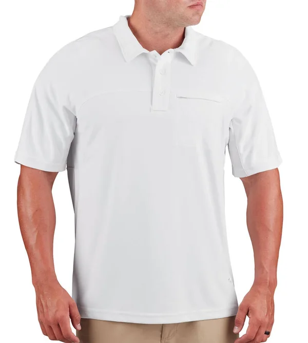 Propper F5308 Men's HLX Polo Short Sleeve - White, M