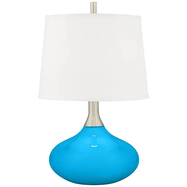 Color + Plus Sky Blue Felix Modern Table Lamp