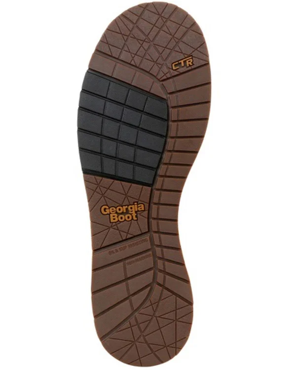 Men's Georgia Boot GB00351 Wedge Steel Toe Waterproof Work Boot, Size: 7, Brown