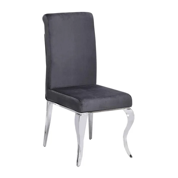 Best Master Furniture Kelly Modern Navy Blue Velvet Square Ottoman