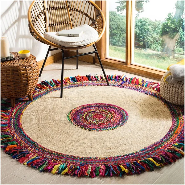 Safavieh Cape Cod Contemporary Area Rug Collection - Round 3' CAP205A-3R