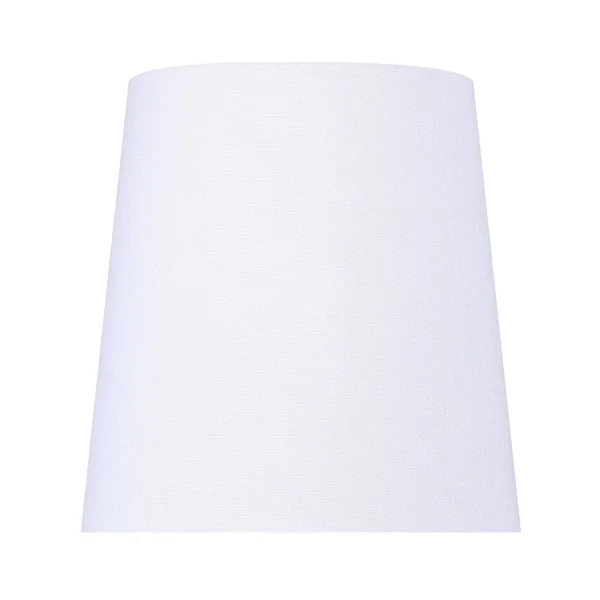 19 inch Clear Amber Glass Accent Lamp w/ Vase-Inspired Base & White Linen Shade (Set of 2)