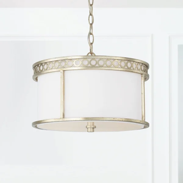 Capital Lighting 243141WG Isabella 4 Light Semi-Flush, Winter Gold
