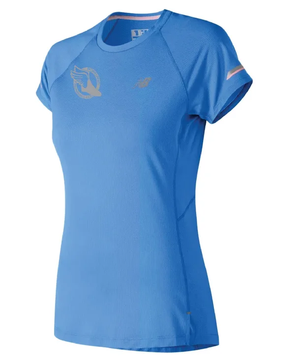 New Balance Women's NB Ice 2.0 Short Sleeve Blue - WT81200LCT - S