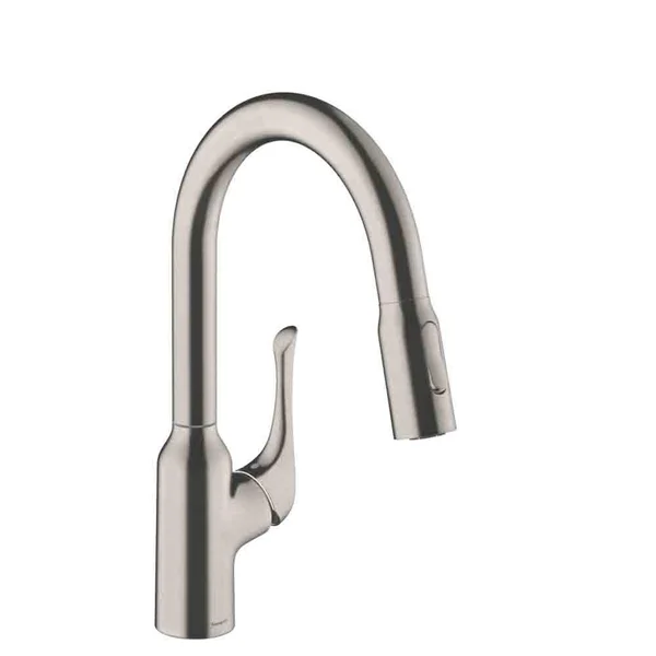 Hansgrohe 71844801 Allegro N Prep Kitchen Faucet - 2-Spray Pull-Down, 1.75 GPM in Steel Optic