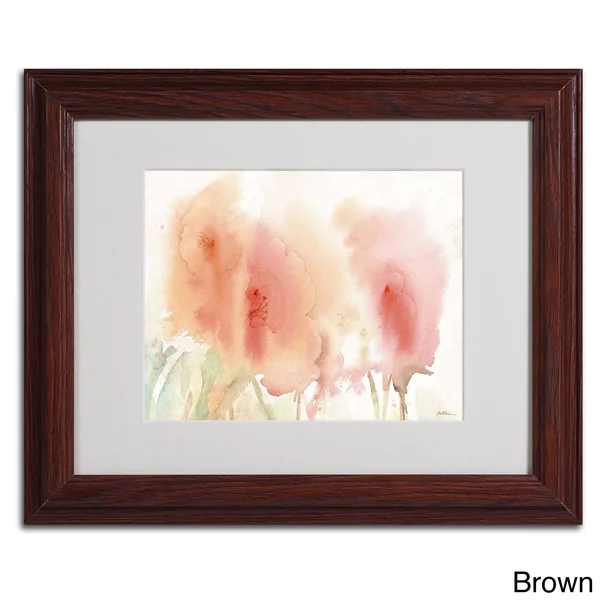 Trademark Fine Art Coral Composition Canvas Art by Sheila Golden - Wood Frame, Size: 16 x 20