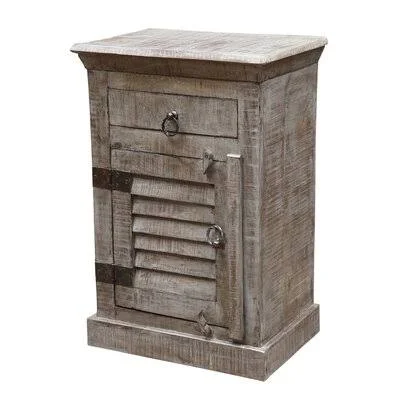 Drummond 1 Drawer Nightstand Rosecliff Heights