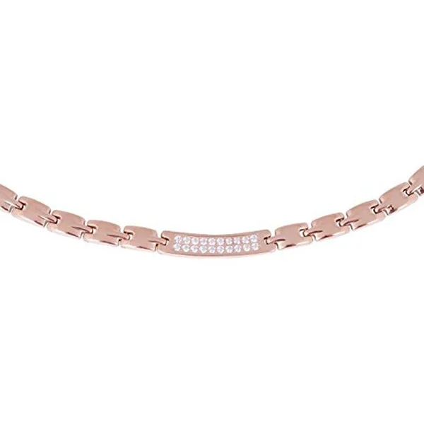Smarter Lifestyle Women's Czech Crystal Titanium Magnetic Therapy Necklace