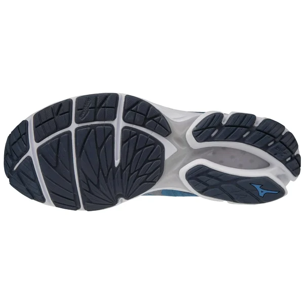 Men's Mizuno Rider Waveknit 3 Running Shoe, Size: 7 Wide, Blue