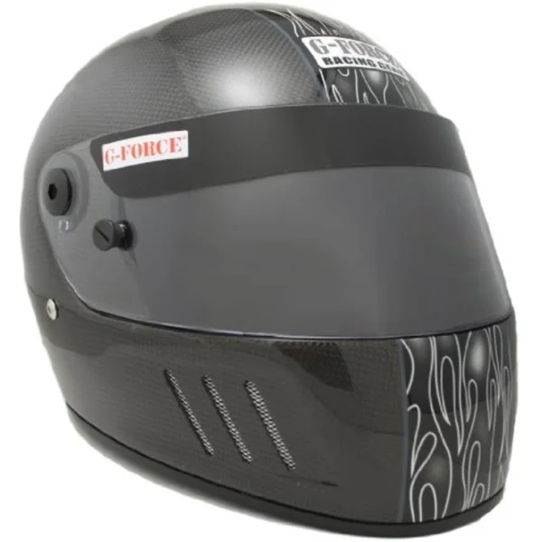 G-Force 3028MEDBK Pro Cfg Black Medium SA10 Full Face Racing Helmet