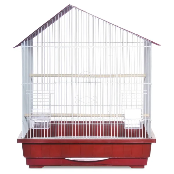 Prevue Hendryx Offset Roof Parakeet Cage - Red
