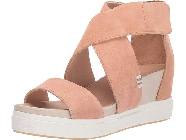 Dr. Scholl&s Original Collection Women's Scout High Wedge Sandal, Size: 6.5, Pink