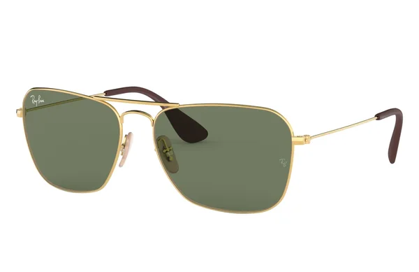 Ray Ban Unisex Sunglasses - Gold