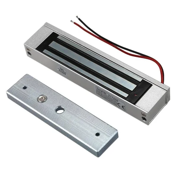 (As Seen on Image) NEW-Single Door 12V Electric Magnetic Electromagnetic Lock 180kg (350lb) Holding Force for Access Control Sil