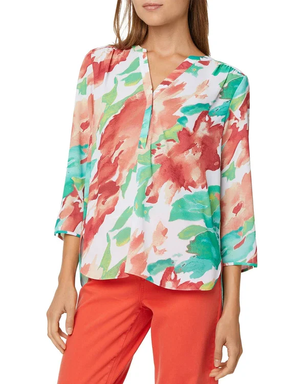 Curves 360 by Nydj Perfect Blouse - Size X-Small in Summertide at Nordstrom
