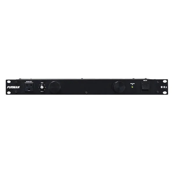 Furman M-8Lx - 15A Standard Power Conditioner with Adjustable Lights 9 Outlets 1RU 6