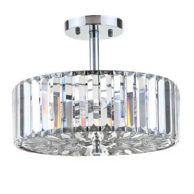 Rosdorf Park Anneke 3-Light Semi Flush Mount