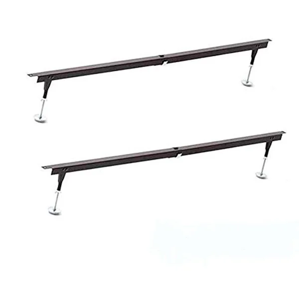 W. Silver Products Adjustable Heavy Duty Steel Bed Frame Slat Center Support System for Universal Bed Frames & Wood Bed Rail
