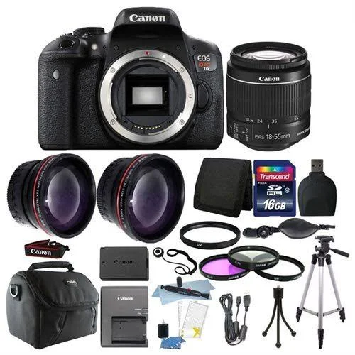 Canon Eos Rebel T6 DSLR Camera w/EF-S 18-55mm Is II Lens Kit +16GB ACC