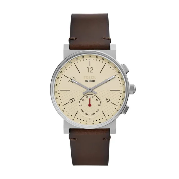 Fossil Hybrid Smartwatch - Barstow Dark Brown Leather Jewelry FTW1185