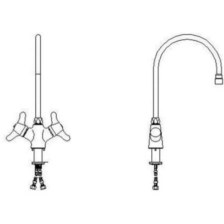 25T Single Shank Mixing Faucet Chrome Delta 25C3947-LS-R7