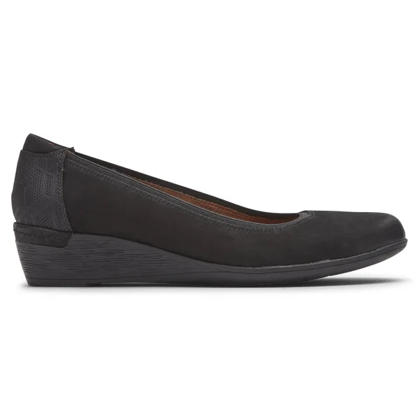 Cobb Hill Devyn Pump Women's Shoes Black Nubuck : 7 A - Narrow