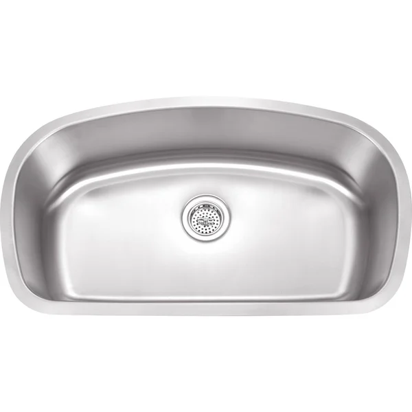 Wells Sinkware 18 Gauge Single Bowl Undermount Stainless Steel Kitchen Sink Package