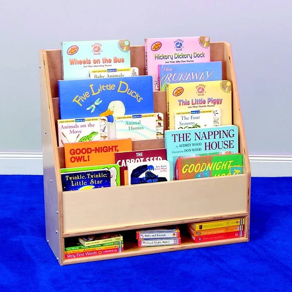 Childcraft Toddler Book Display with Dry-Erase PANEL, 3 Shelves, 24 x, 24 x 9 x 24 inches