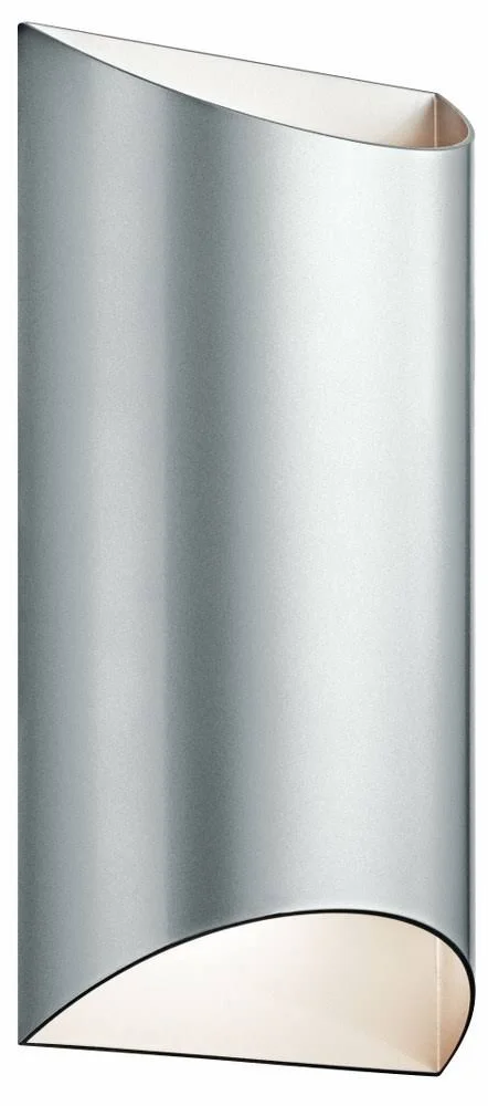 13.75 inch 20W 2 LED Medium Outdoor Wall Lantern Platinum Finish - 147-BEL-1903909 - Bailey Street Home, 5.50 x 4.25