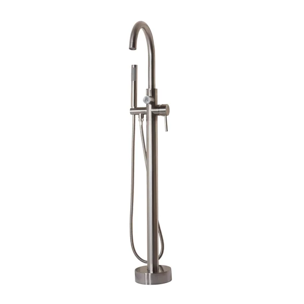 Pulse ShowerSpas 3020-FSTF-BN Freestanding Tub Filler with Diverter Brushed-Nickel