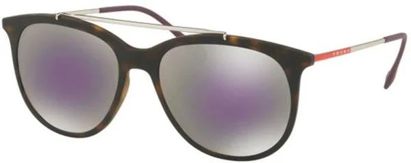 Prada Linea Rossa PS 02TS U61129 Havana Oval Sunglasses