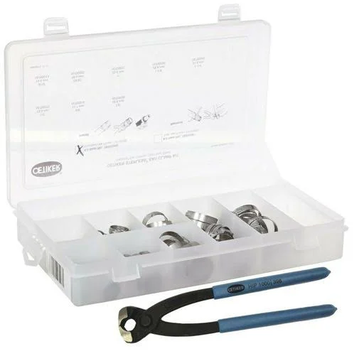 Oetiker 18500060 Stepless 1-Ear Clamp Kit (Stepless Ear Clamps, Stainless Ste...