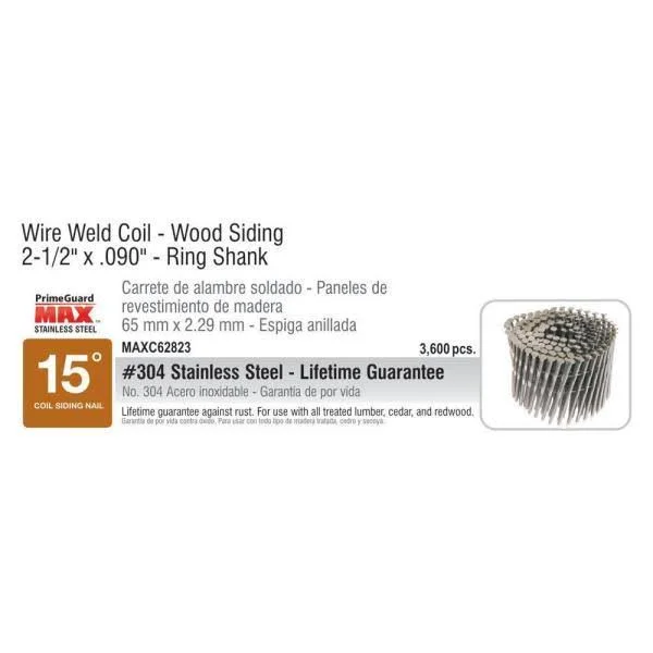 Grip-Rite 15 Degree Wire Weld Coil Siding Nail - MAXC62823