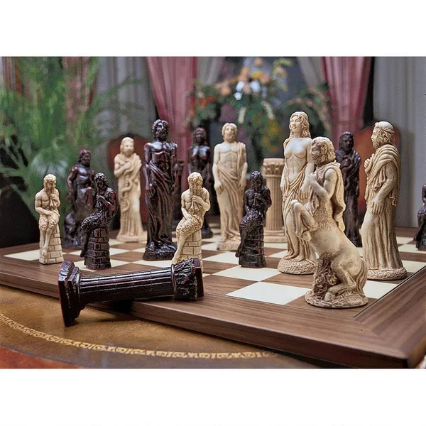 Design Toscano Gods of Greek Mythology Chess Set Pieces