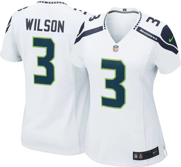 Nike Women's Russell Wilson Seattle Seahawks Game Jersey - White